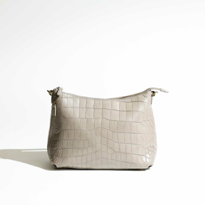 MADE IN ITALYクロコバッグミラネーゼトープ2