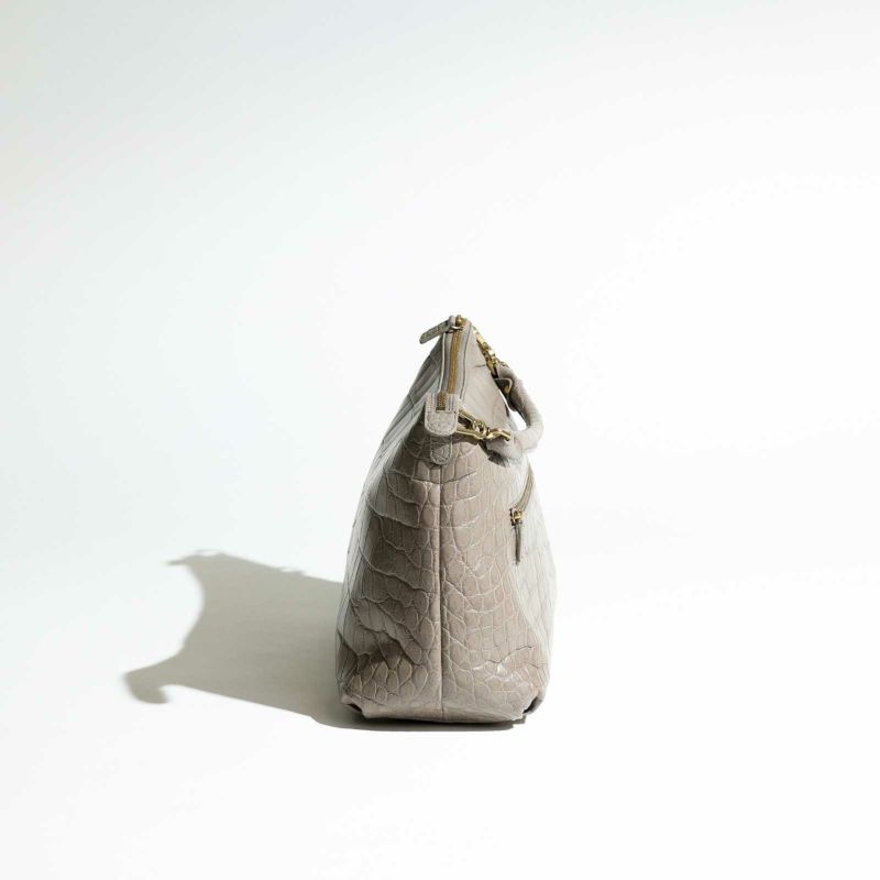 MADE IN ITALYクロコバッグミラネーゼトープ4