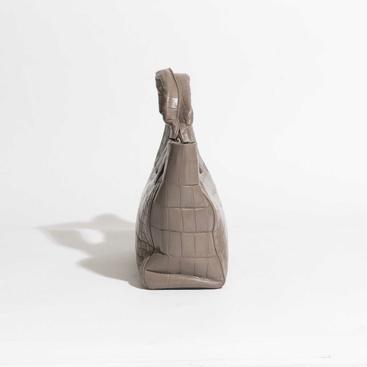 MADE IN ITALYクロコバッグミラネーゼトープ3