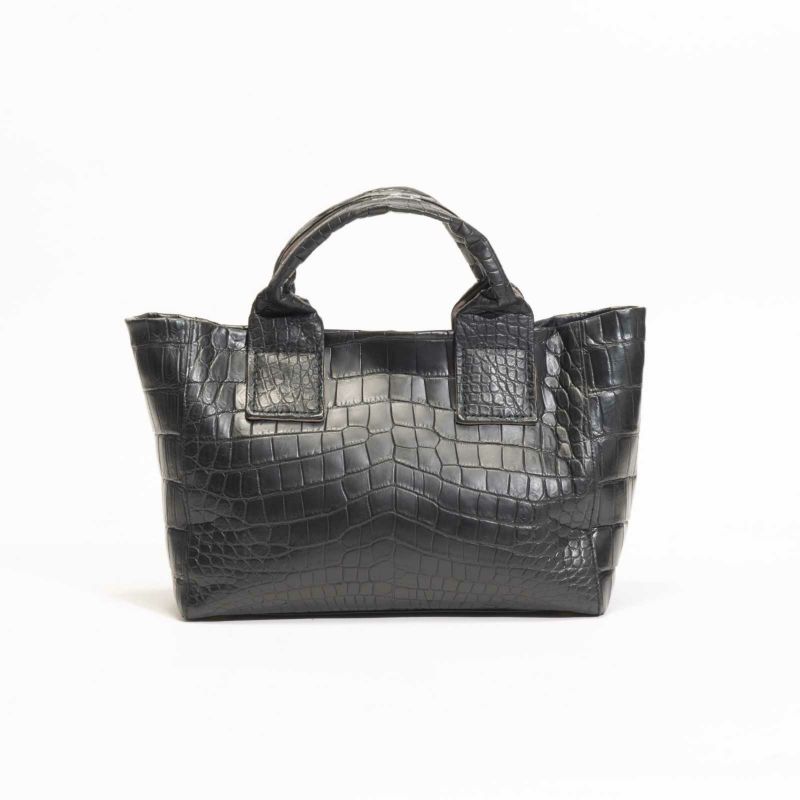 MADE IN ITALYクロコバッグカラブリアンブラック