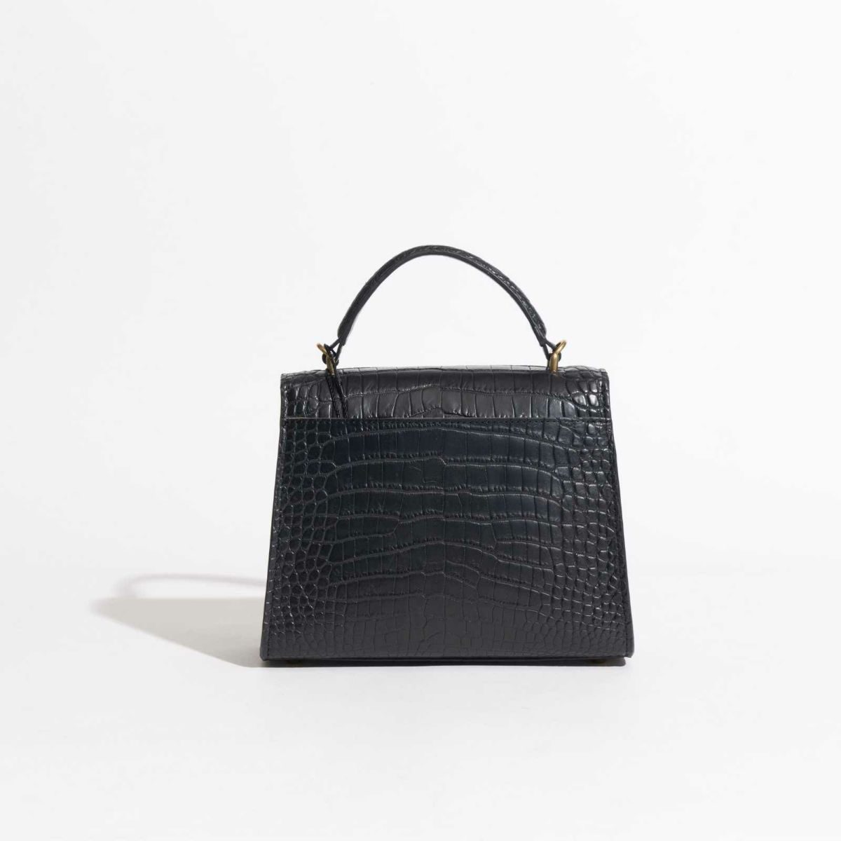 MADE IN ITALYクロコバッグ中カラブリアン・ブラック2