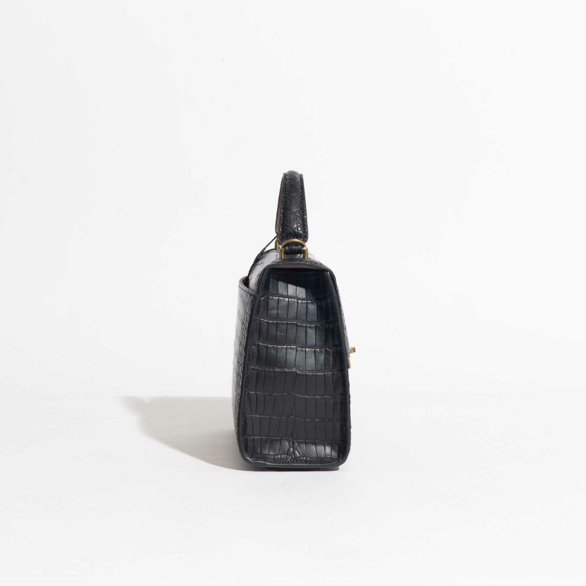 MADE IN ITALYクロコバッグ中カラブリアン・ブラック3