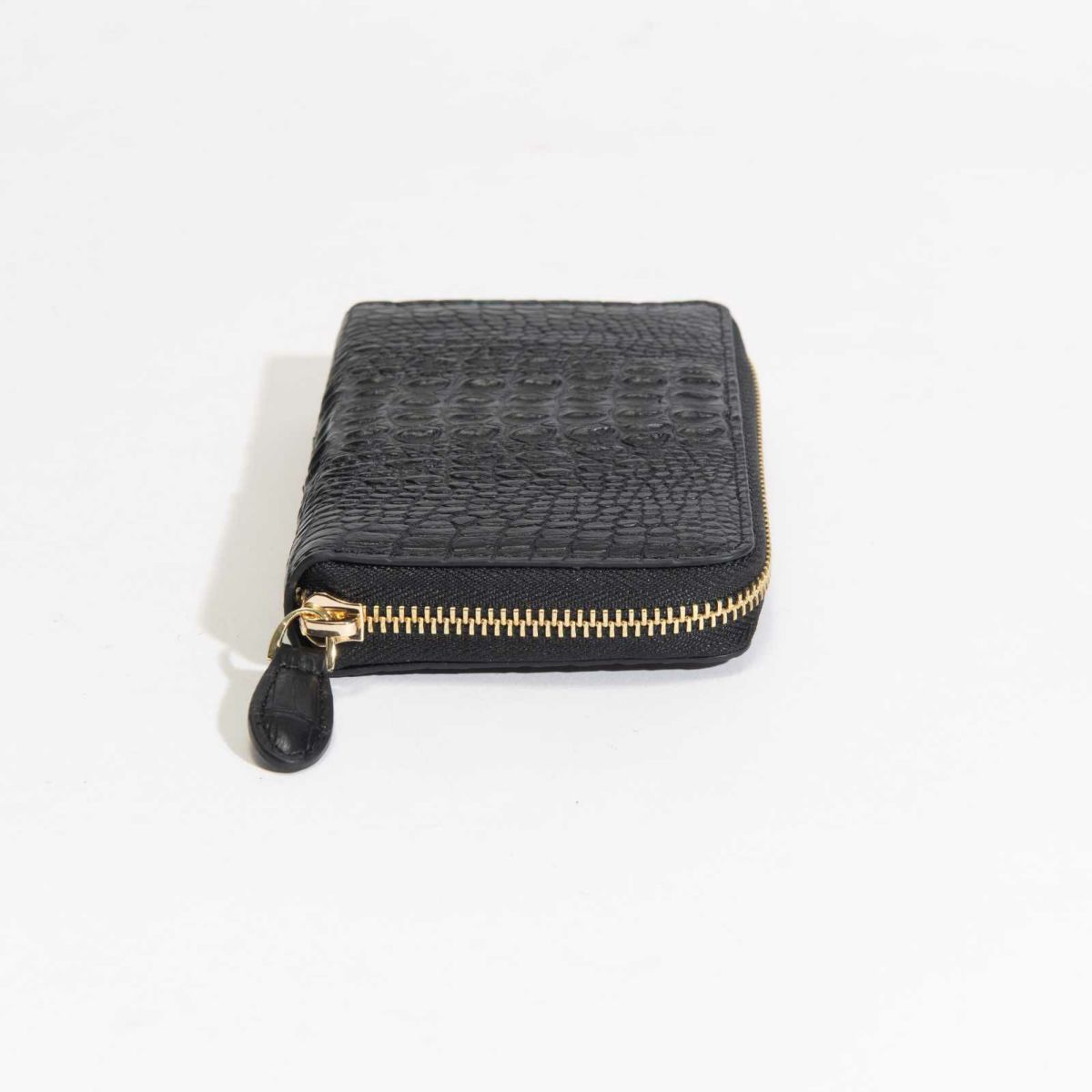 ベビーホーンクロコラウンドサイフブラック2