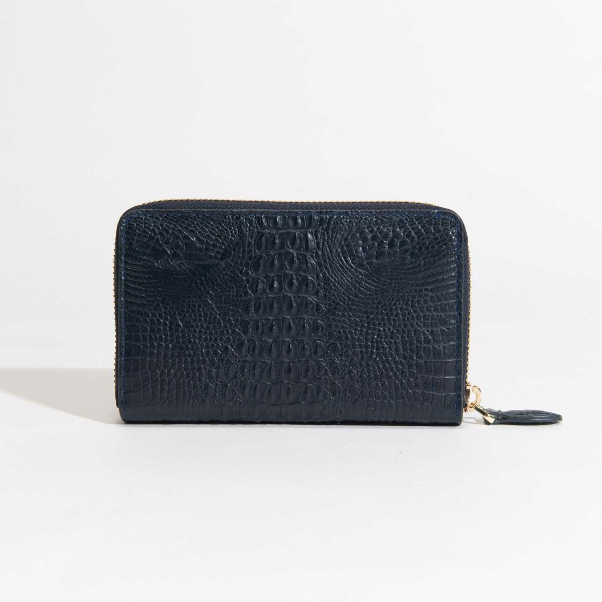 ベビーホーンクロコラウンドサイフネイビー1