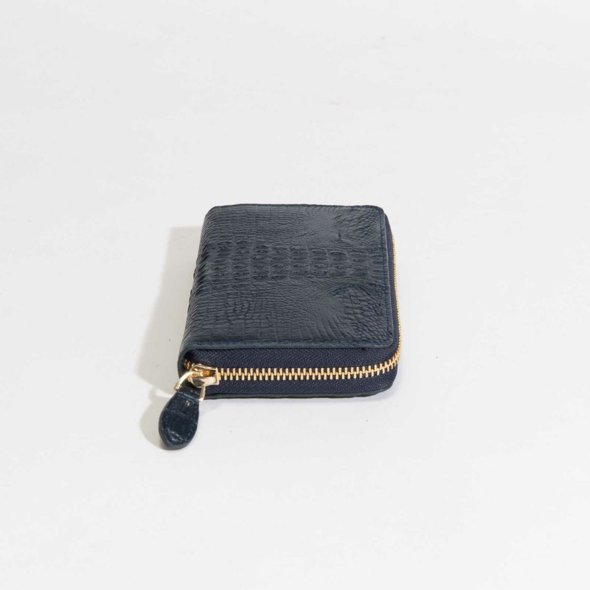 ベビーホーンクロコラウンドサイフネイビー2